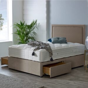 Comfort Deluxe 1000 - Divan Bed Set, Lana Beige Front