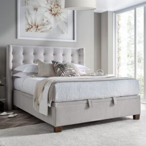 Hazel - Ottoman Bed, Maskat Clay Front