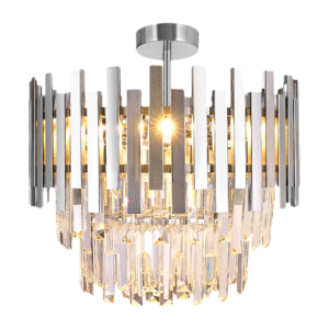 Turin Semi-Flush Silver – Laura Ashley Range Front