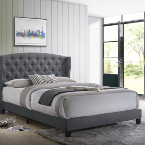 Modern Wing Sleigh Bed Frame Front