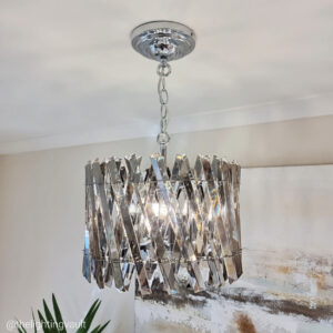 Devonport Small Chandelier / Flush Smoked – Laura Ashley Collection Front