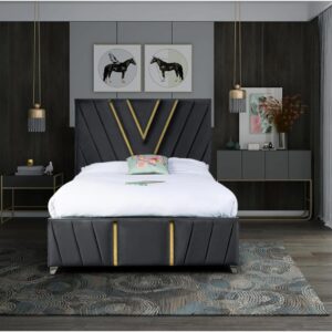 RN Interiors Vianca Plush Velvet Bed frames Front