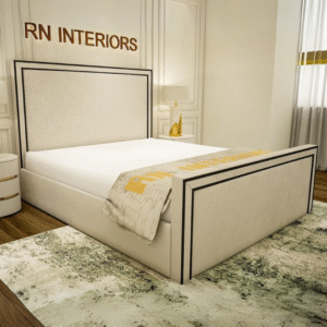 Small Double Bed - Bianca Plush Velvet Bed Frame Front