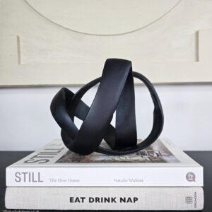 Black Knot Sculpture by Laura Ashley Front