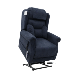 Berkshire Deep Blue Dual or Quad Laura Ashley Motor Lift & Tilt Recliner Chair Front