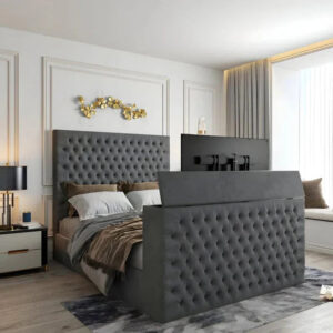 TV Bed Frame - Chesterfield TV Bed Frame Front