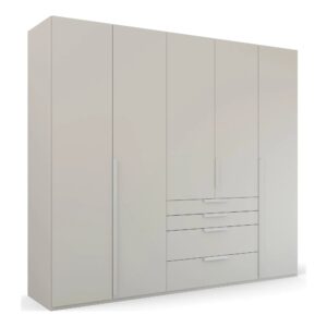 Frans 250cm Decor 5 Door Wardrobe With Drawers Front