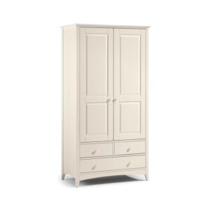 Kameo Stone White 2 Door Gents Wardrobe Front