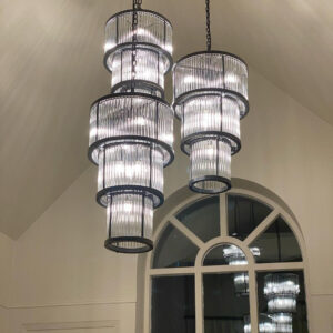 Lucia Three Tier Chandelier – 2 Colours in the Laura Ashley Range Front