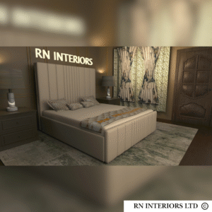 Rossie Queen Size Bed Frame Front