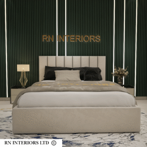 Mason Vertical Linear Bed Frame Front