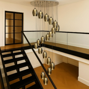 Adelaide 20-Light Spiral Stairwell Chandelier – Laura Ashley Front