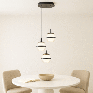 Forbes 3-Light Spiral Pendant Light by Laura Ashley Front
