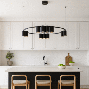 Europa Lighting Geneva Small Round Pendant – 3 Colours from Laura Ashley Front