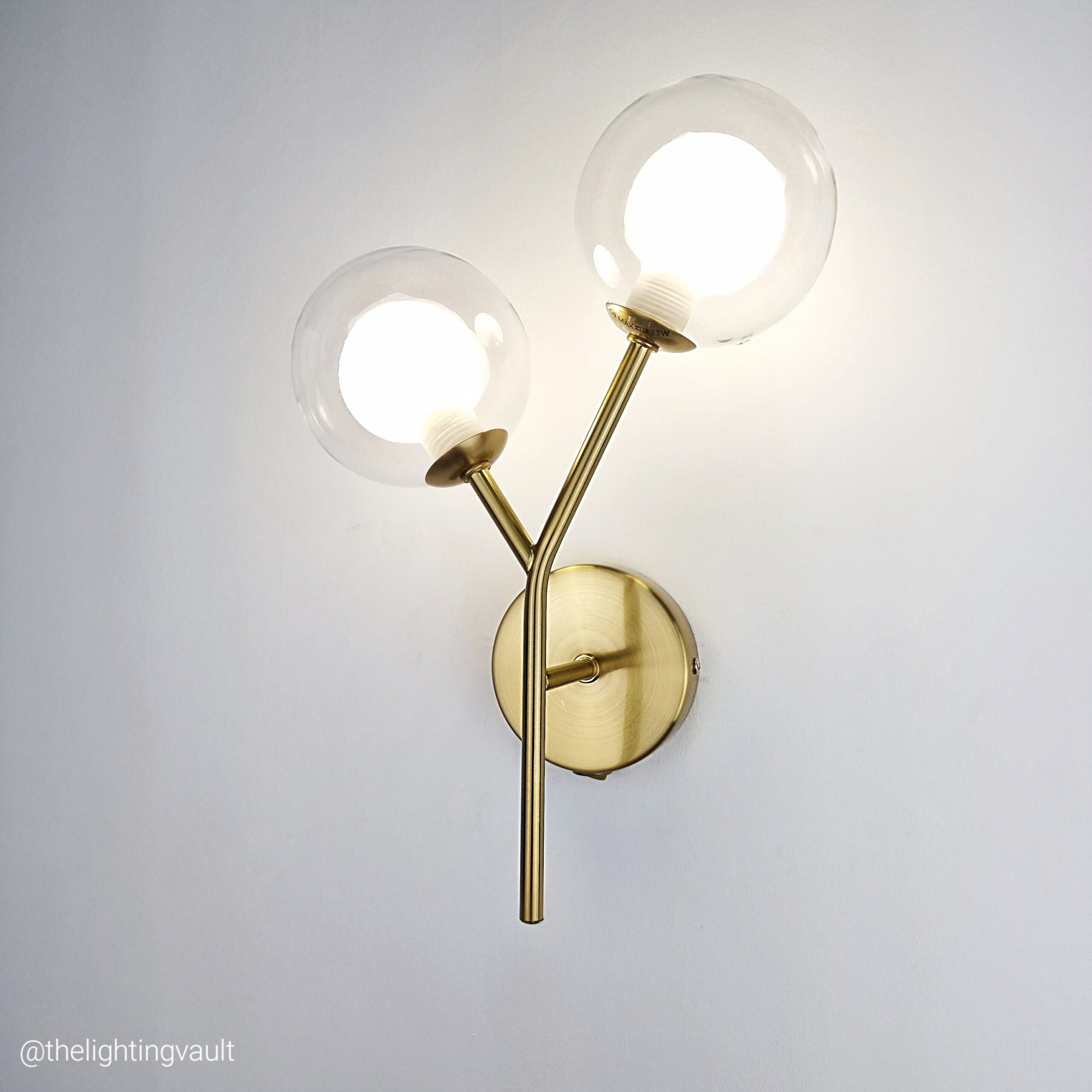 Eden Gold Wall Light – Laura Ashley Edition Front