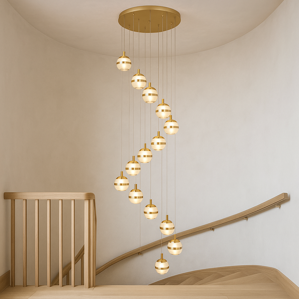 Forbes 14-Light Spiral Pendant by Laura Ashley Back