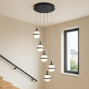 Forbes 5-Light Spiral Pendant from Laura Ashley Front