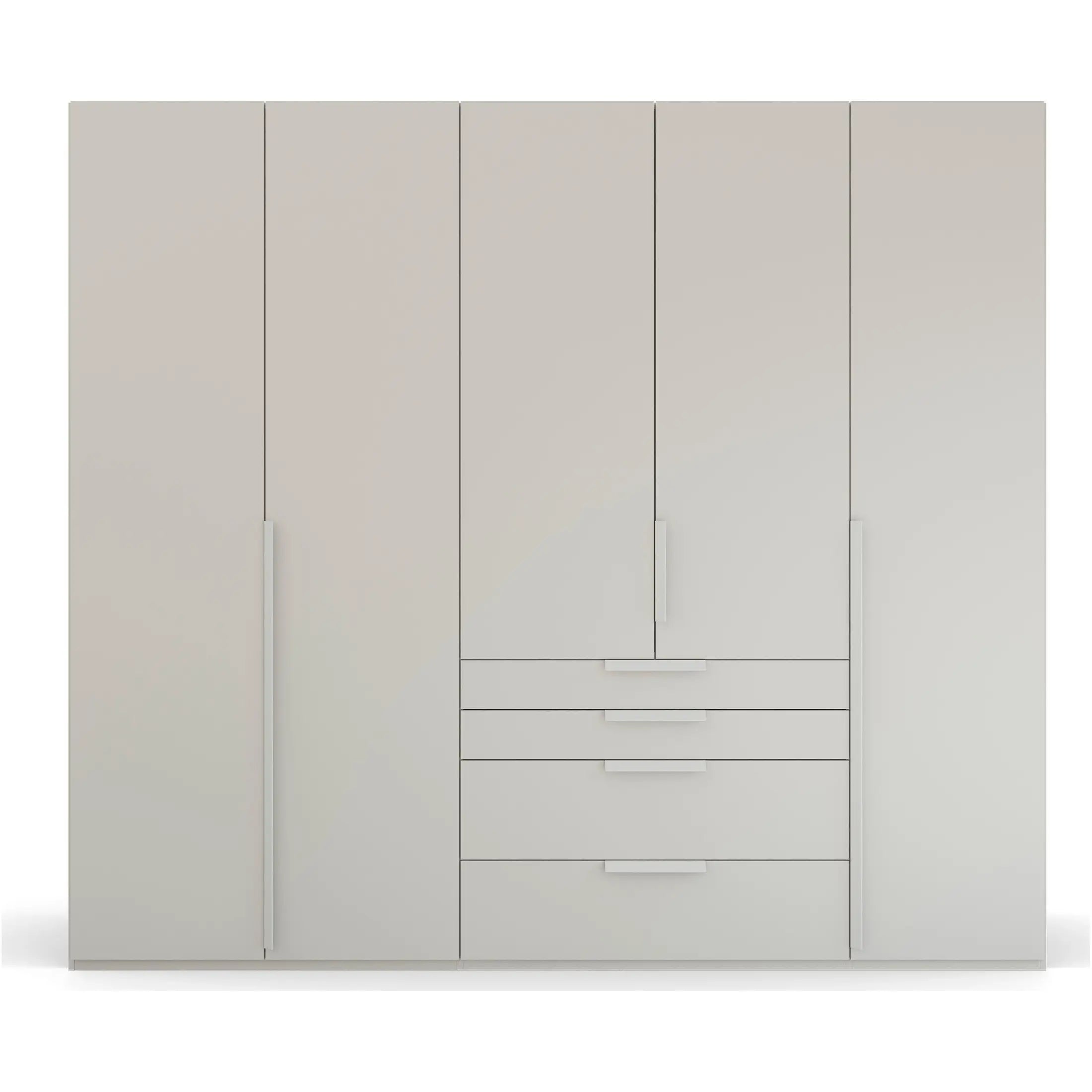 Frans 250cm Decor 5 Door Wardrobe With Drawers Gallery 8