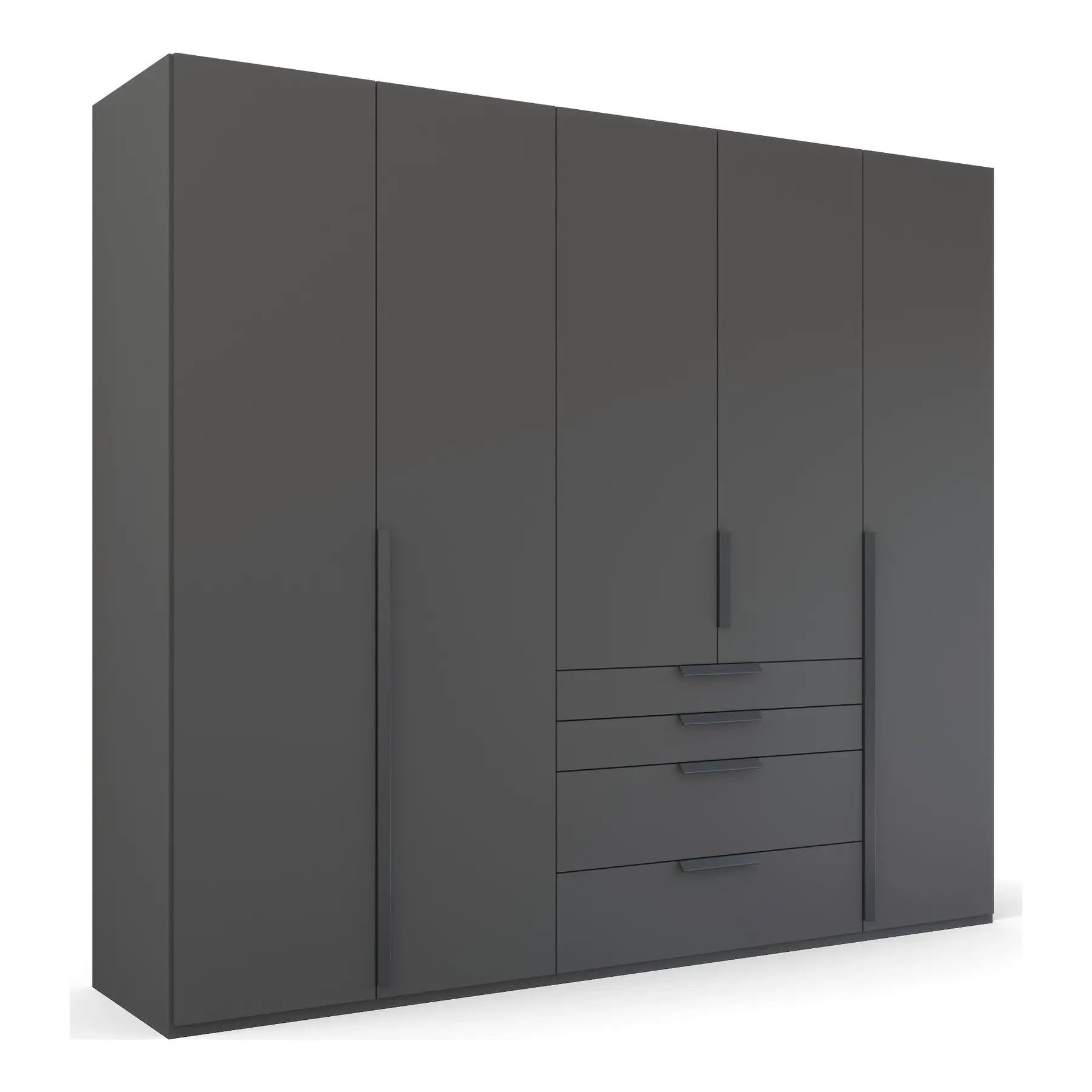 Frans 250cm Decor 5 Door Wardrobe With Drawers Gallery