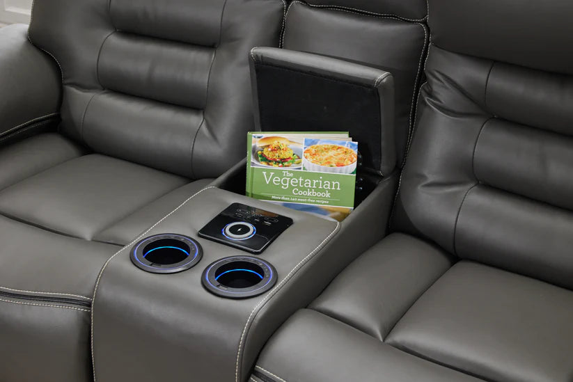 Genoa - 2 LauraAshley Seater - Leather Recliner Gallery 6