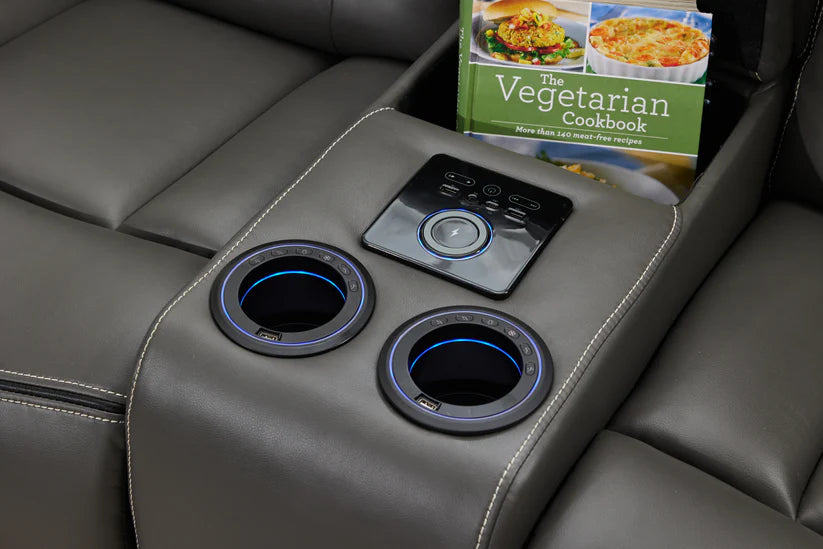 Genoa - 2 LauraAshley Seater - Leather Recliner Gallery 8