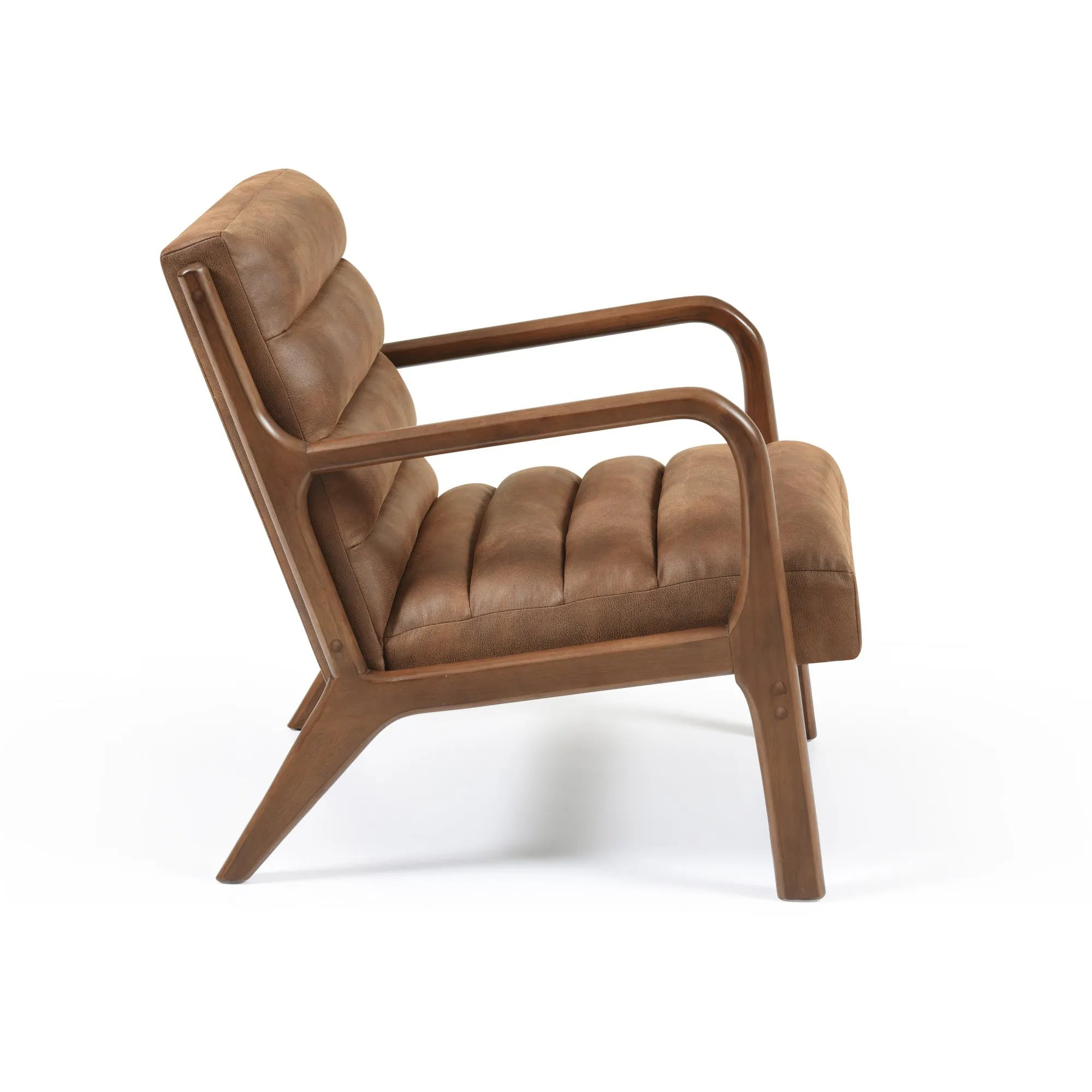 Inca Achilles Brown PU Accent Chair Detail