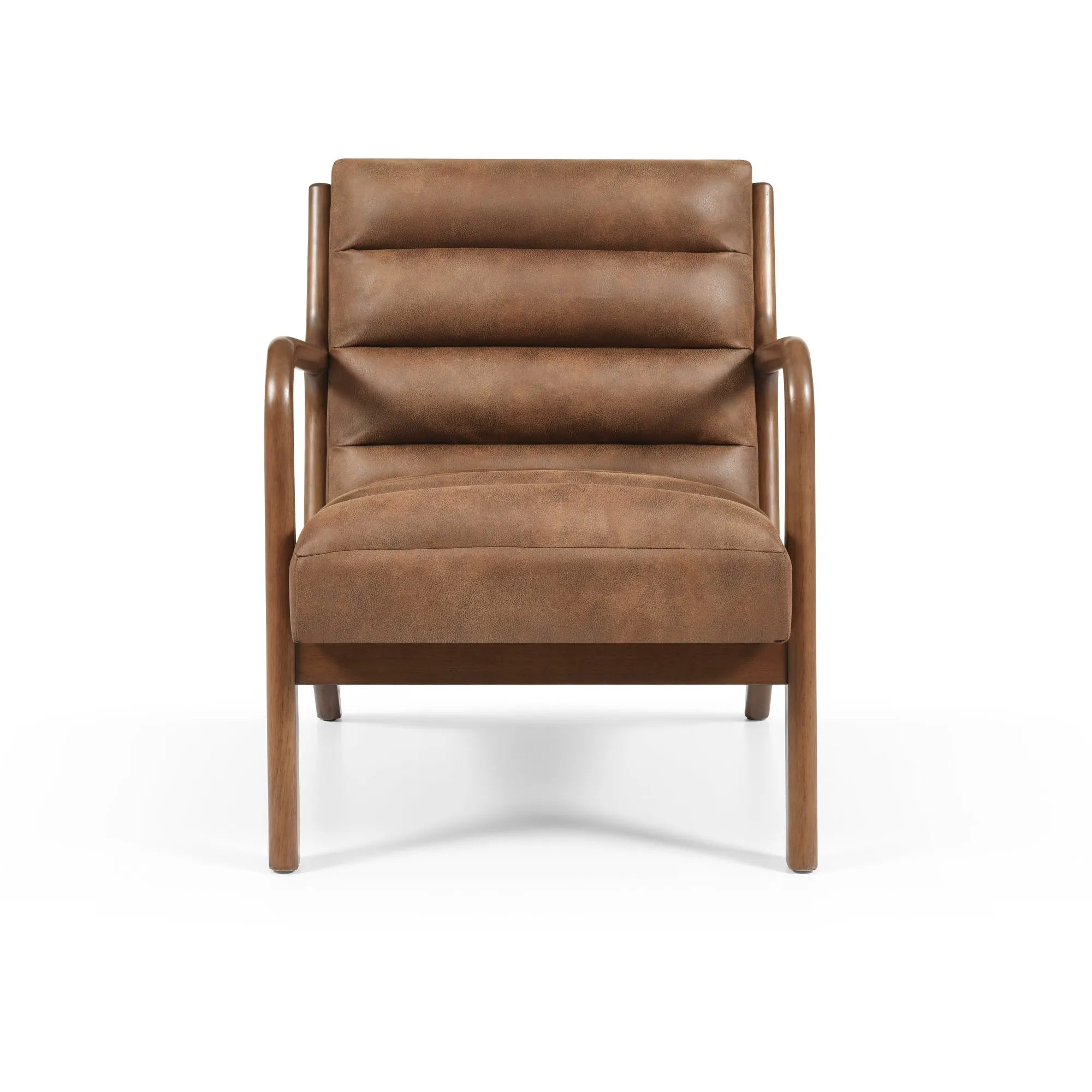 Inca Achilles Brown PU Accent Chair Side