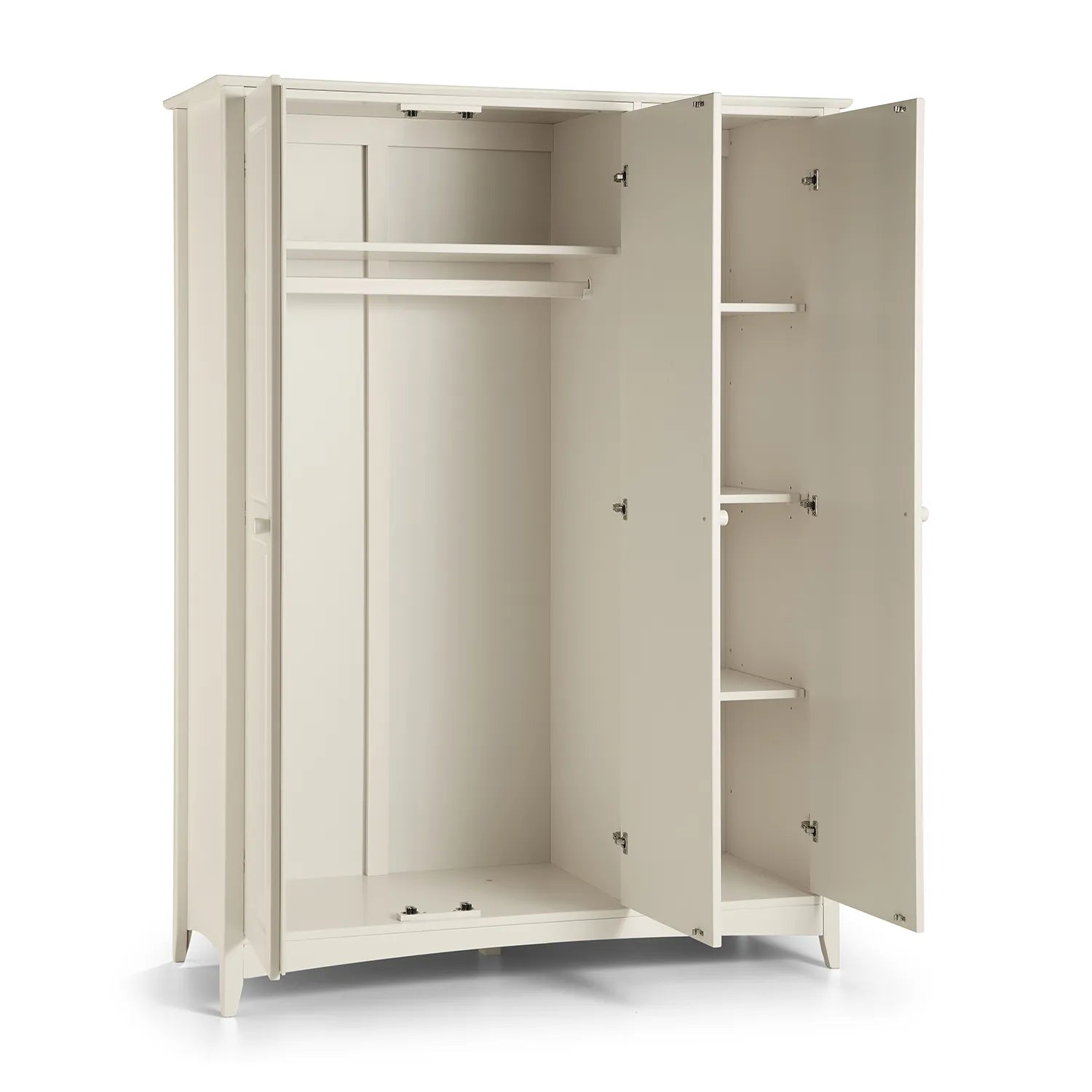 Kameo Stone White 3 Door Wardrobe Side