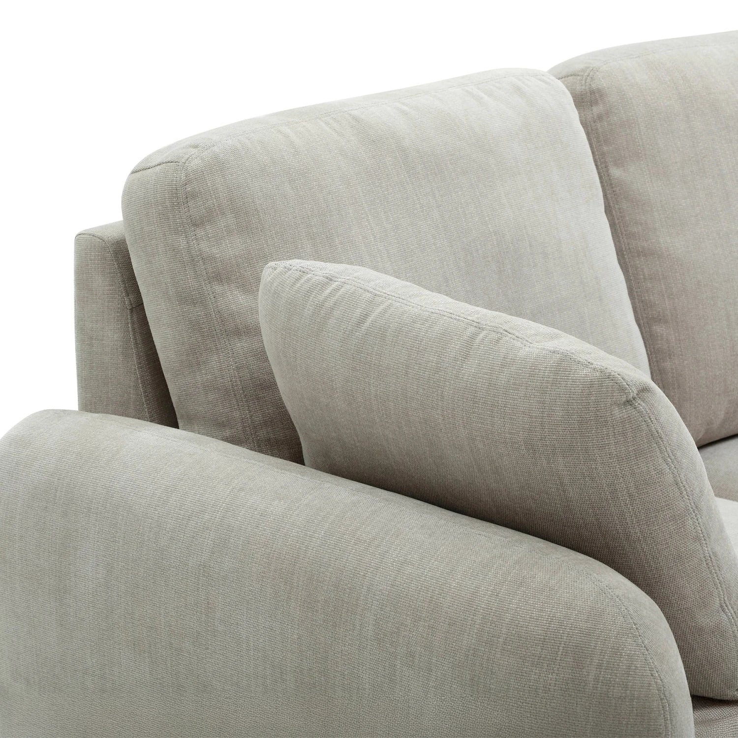 LauraAshley Mayfair Taupe Chenille Corner Sofa Bed with Storage Gallery 14