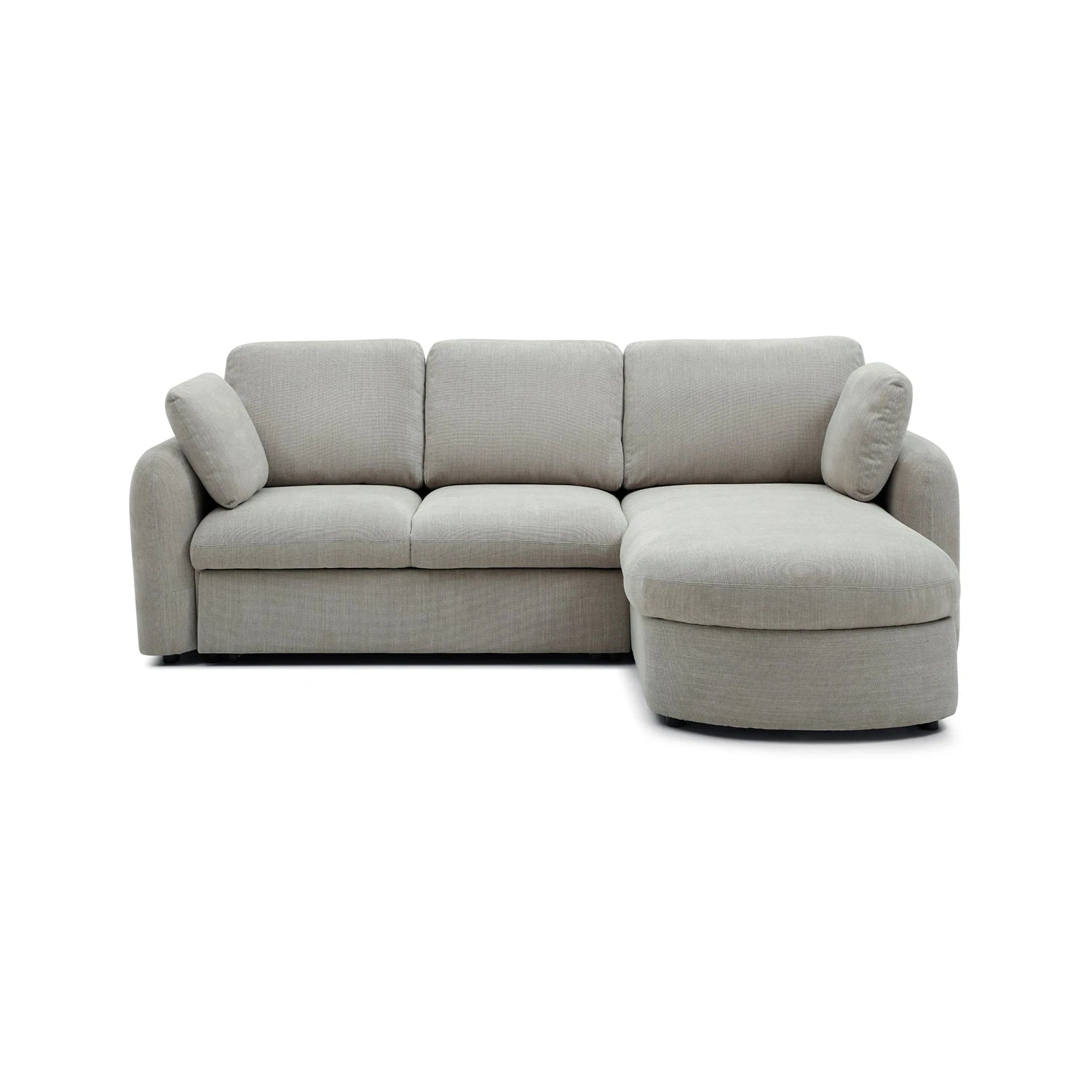 LauraAshley Mayfair Taupe Chenille Corner Sofa Bed with Storage Gallery 9