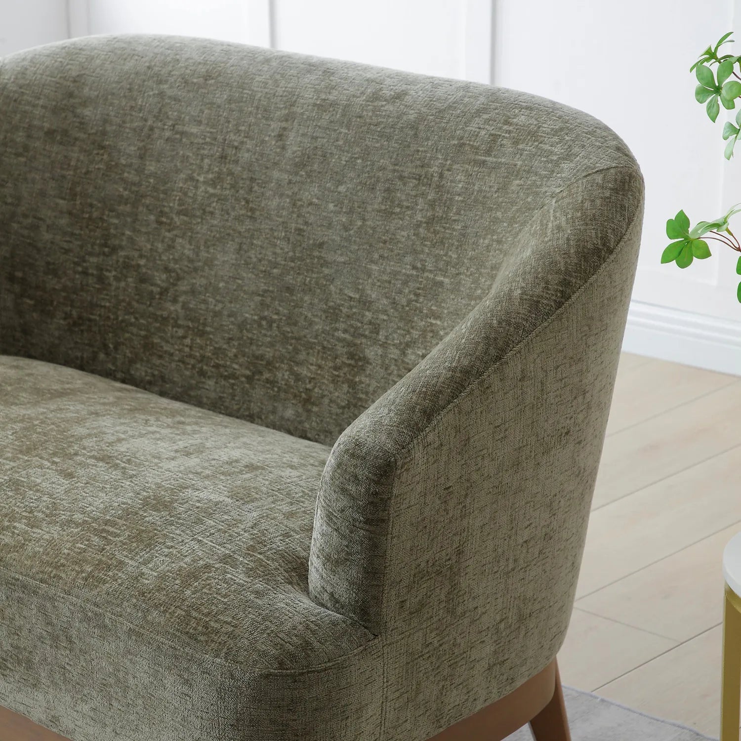 Leto Natural Woven LauraAshley Chenille 2 Seater Chair Gallery 9