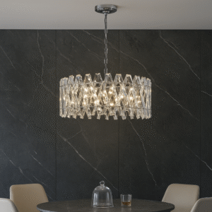 Devonport XL Crystal Flush Chandelier – Laura Ashley Collection Front