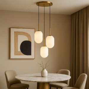 Athens 3-Light Bronze Spiral Pendant – Laura Ashley Collection Front