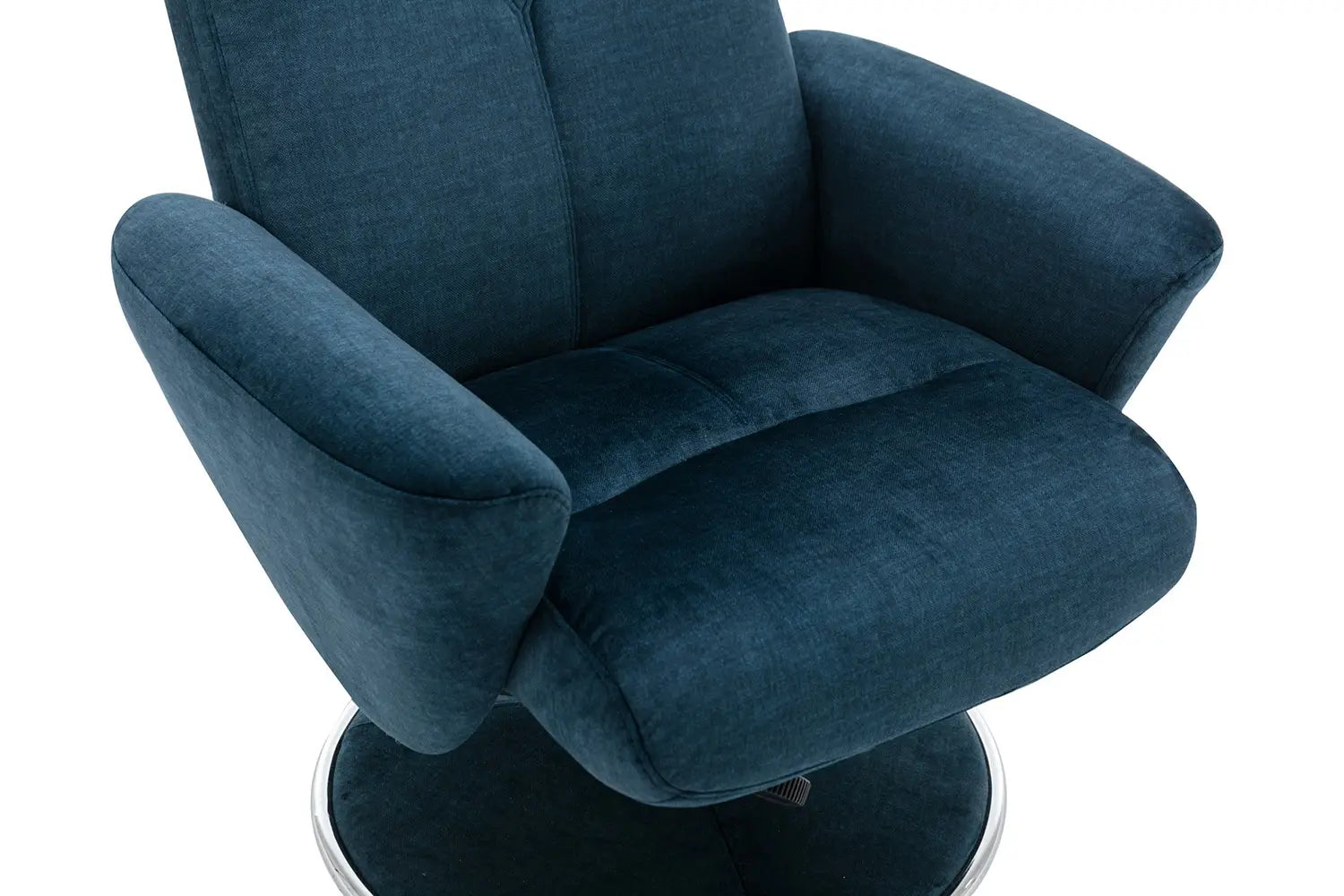 Niece Fabric Swivel Recliner Chair and Footstool Gallery 7