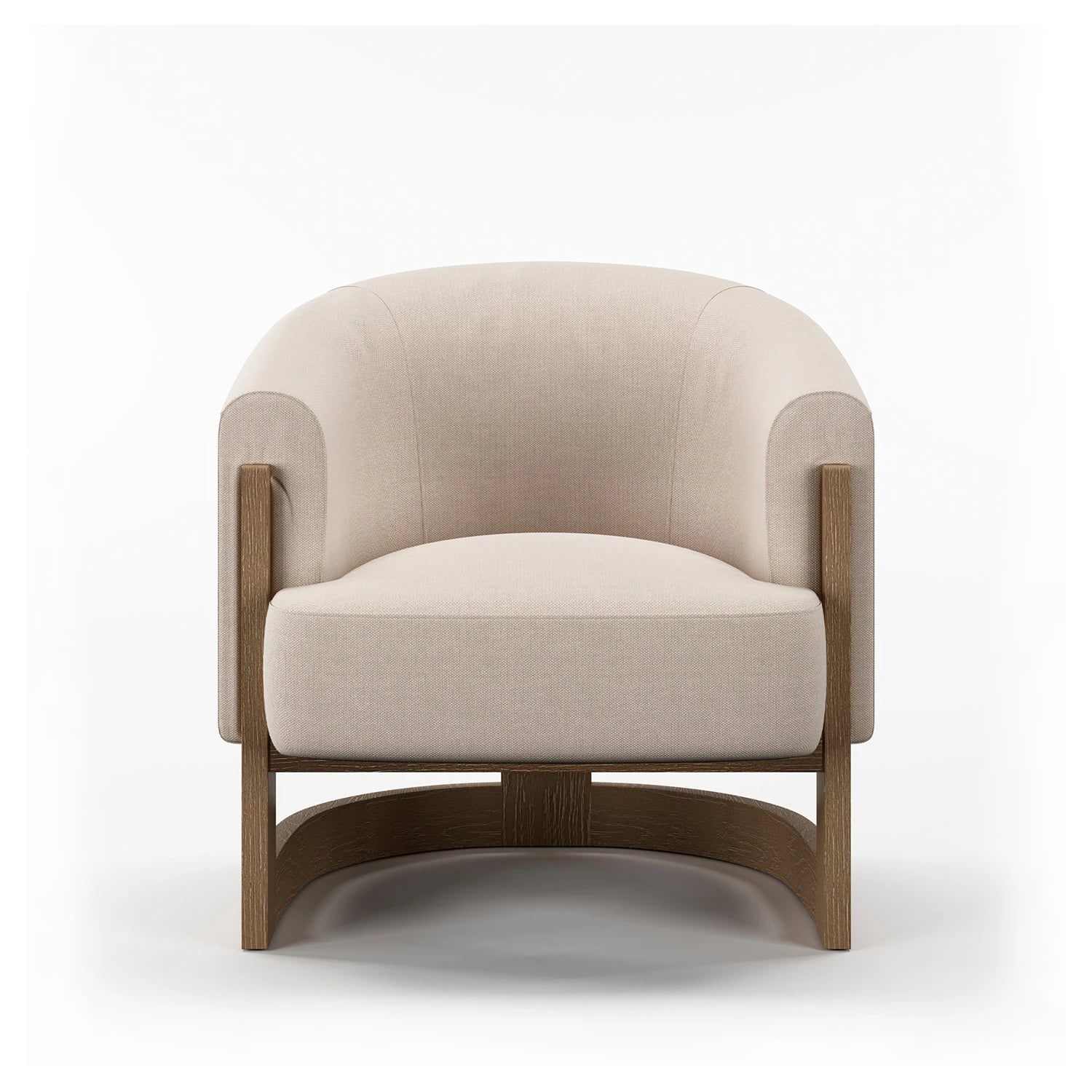 Nox Natural Linen Mix Accent Chair Detail