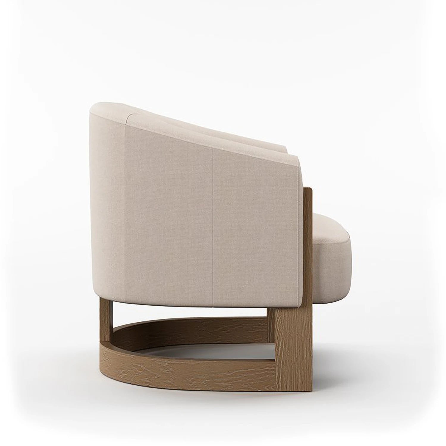 Nox Natural Linen Mix Accent Chair Gallery