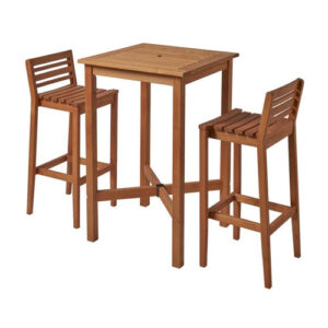 Blackthorn Poseur Set- 2 Bar Stools-1 Poseur Table Front