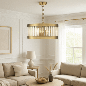 Porto Medium Chandelier – Crystal Statement Ceiling Light from Laura Ashley Front