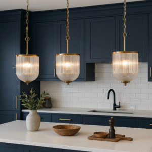 Laura Ashley Porto Medium Chandelier – Crystal Statement Ceiling Light Front