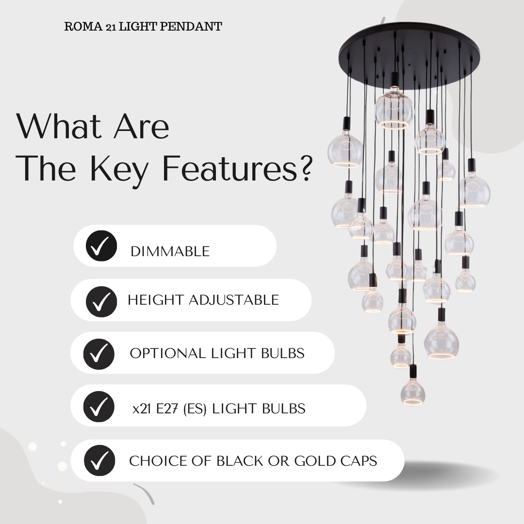 Roma 21lt Spiral Pendant – 2 Colours in the Laura Ashley Range Detail